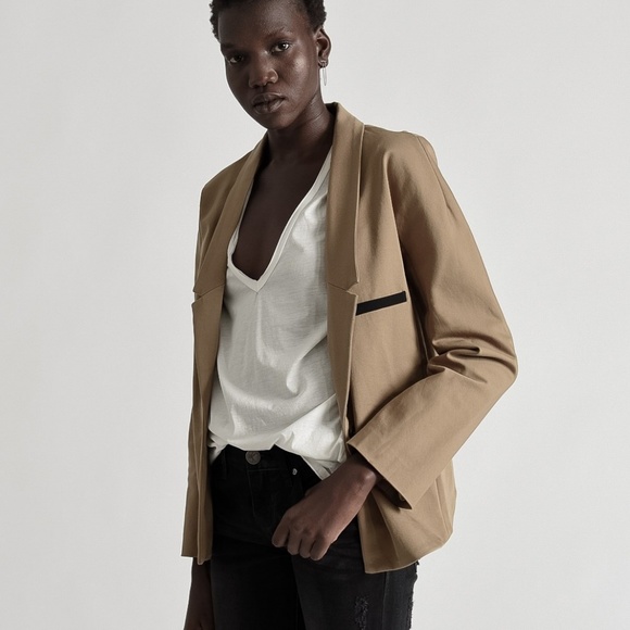 One Teaspoon | Chicago Dinner Jacket mocha blazer - Picture 3 of 8